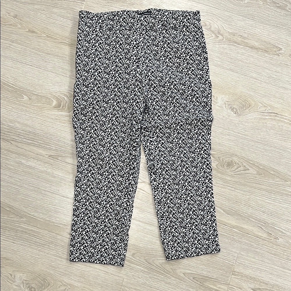 Women’s Spring Black and White Patterned Hilary Radley Pants